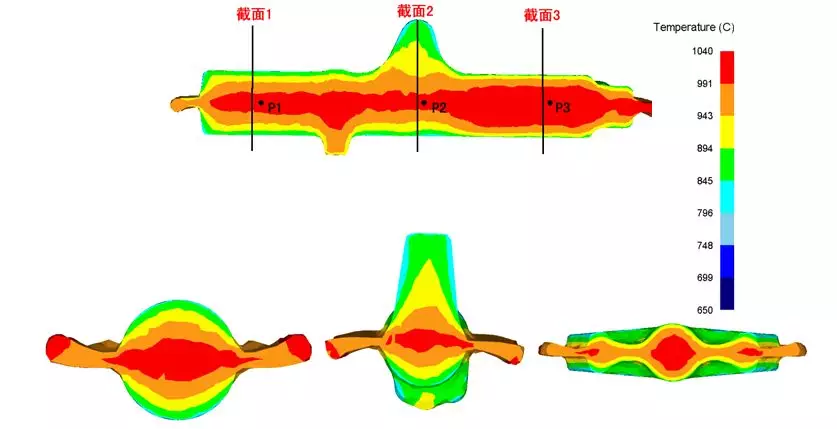 AerMet100钢锻件锻造过程的三维热力耦合数值模拟和细晶化大型模锻件研制的图8